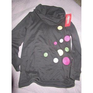 nwt Gymboree gray circle applique cowel neck  top girls 7 free ship USA